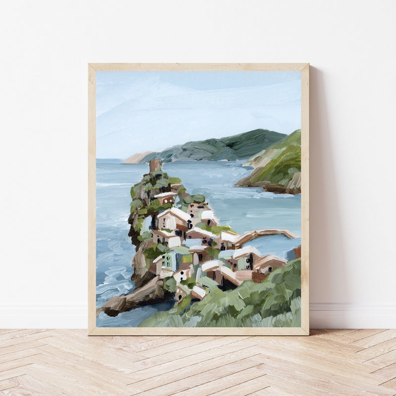 "Cliffs of Vernazza" Art Print