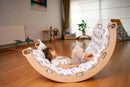 Climbing Arch / Rocker with Origami Pattern Pillow