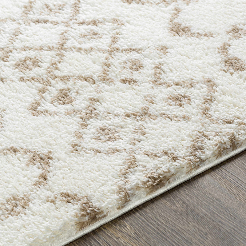 Monarch Cream&Tan Trellis Plush Rug