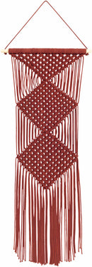 Columbio Rust Macramé Wall Hanging Decor - Clearance
