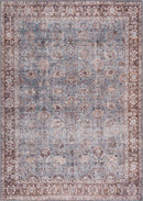 Dauis Blue Persian Style Washable Rug - Clearance