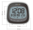 Touch Key Radio Controlled Clock