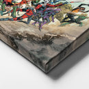 DC Superheroes Canvas Wall Art – Comics Print for Kids Room
