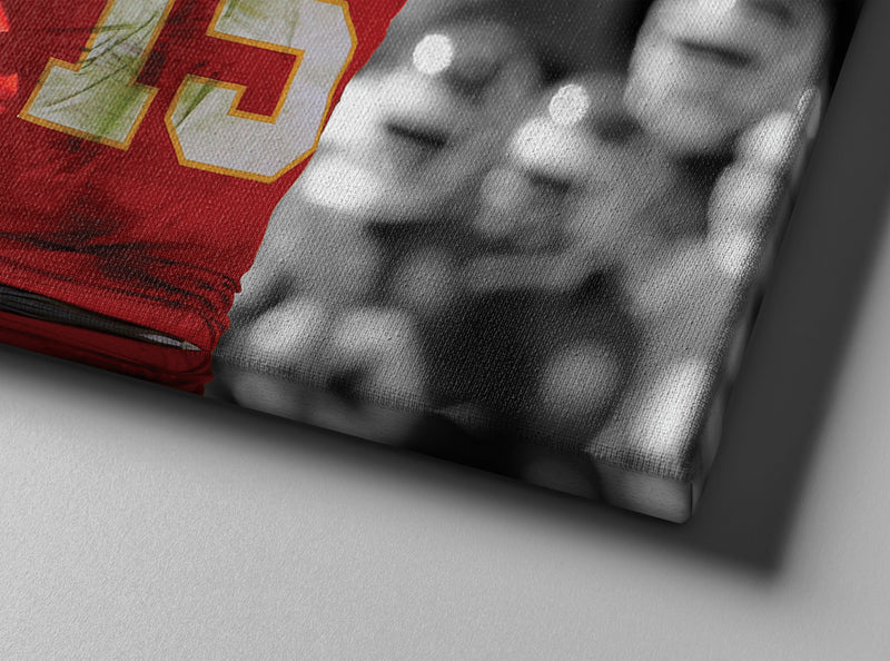 Patrick Mahomes Touchdown Celebration Poster Kansas City Chiefs Football Hand Made Posters Canvas Print Wall Art Home Decor