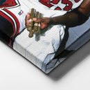 Michael Jordan Smoking Canvas – Chicago Bulls Wall Art Home Decor