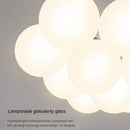 Cloud glass ball led pendant lights for bedroom decor