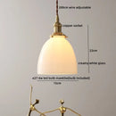 Cloud patterned brass ceramic led pendant light for dining room
