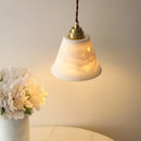 Cloud patterned brass ceramic led pendant light for dining room