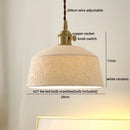 Cloud patterned brass ceramic led pendant light for dining room