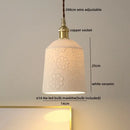 Cloud patterned brass ceramic led pendant light for dining room