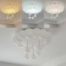 Cloud shaped off white pendant light living room decorbites dimming pendant