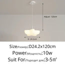 Cloud white modern chandelier floating kitchen island light