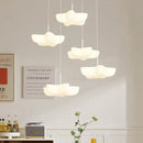 Cloud white modern chandelier floating kitchen island light