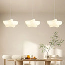 Cloud white modern chandelier floating kitchen island light