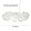 Cloud white pendant light organic rice paper cluster for kitchen