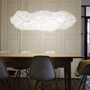Cloud white pendant light organic rice paper cluster for kitchen
