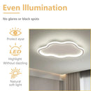 Cloudy white kids ceiling lamp for creative bedroom lighting