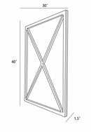 Candon Black Framed Mirror