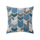 Coastal chic greek architecture cushion cover living room blue & white