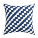 Coastal chic greek architecture cushion cover living room blue & white
