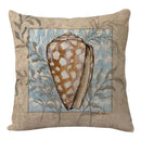 Coastal cushion cover set of 9 teal and blue living room decor