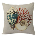 Coastal cushion cover set of 9 teal and blue living room decor