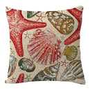 Coastal cushion cover set of 9 teal and blue living room decor