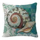 Coastal cushion cover set of 9 teal and blue living room decor