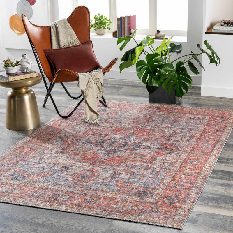 Lapase Washable Printed Jute Rug