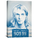 Cobain Mugshot Blue Canvas