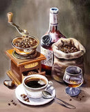 Coffee Time CS2553 7.9 x 7.9 inches Crafting Spark Diiamond Painting Kit
