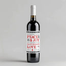 Collage Christmas Wine Label