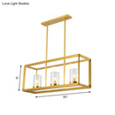 Colonial gold metal cage island ceiling light kitchen chandelier