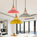 Color Block Shade Pendant Light