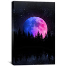 Color Moon Horizon Canvas