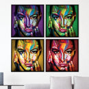 Color Spectrum Woman Canvas