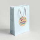 Colored Flags Birthday Favor Labels
