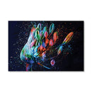 Colored Flower Canvas