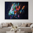 Colored Flower Canvas