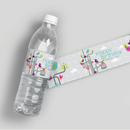 Colorful Birds Water Bottle Labels