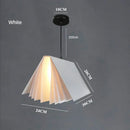 Colorful book pendant lamp – living room layered paper light