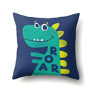 Colorful cartoon dino baby pillowcase bedroom cushion cover