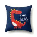 Colorful cartoon dino baby pillowcase bedroom cushion cover