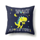 Colorful cartoon dino baby pillowcase bedroom cushion cover