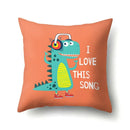 Colorful cartoon dino baby pillowcase bedroom cushion cover