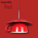 Colorful ceramic cup pendant light kitchen hanging lamp
