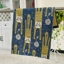 DecorBites™ Cat Gauze Hand Towels - Set of 4 | 100% Cotton, 35*40cm | Bathroom & Kitchen Essentials