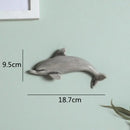 Colorful dolphin fish ocean ceramic wall decoration children's room