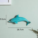 Colorful dolphin fish ocean ceramic wall decoration children's room