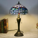 Colorful Dragonfly Tiffany-Inspired Lamp